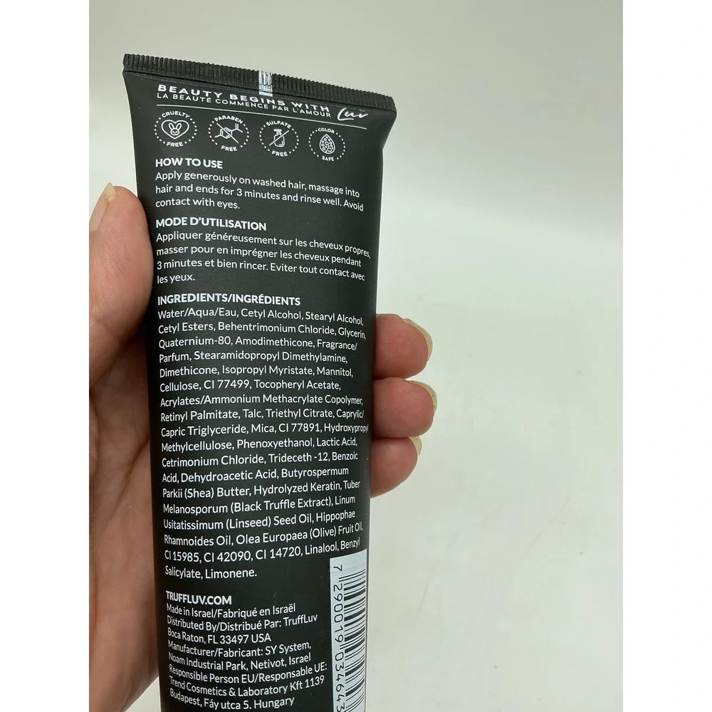 TruffLuv Indulge Truffle Mask 125ml 4.23oz Black Truffle Extract Hair Treatment